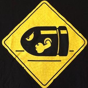 Nintendo Super Mario BULLET BILL CROSSING T-Shirt